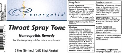 2 Oz. Bottle Label (Throat Spray Tone   2 Oz. Bottle Label)